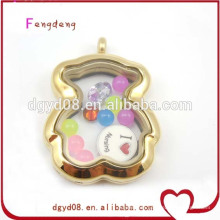 floating lockets pendants gold plated jewelry